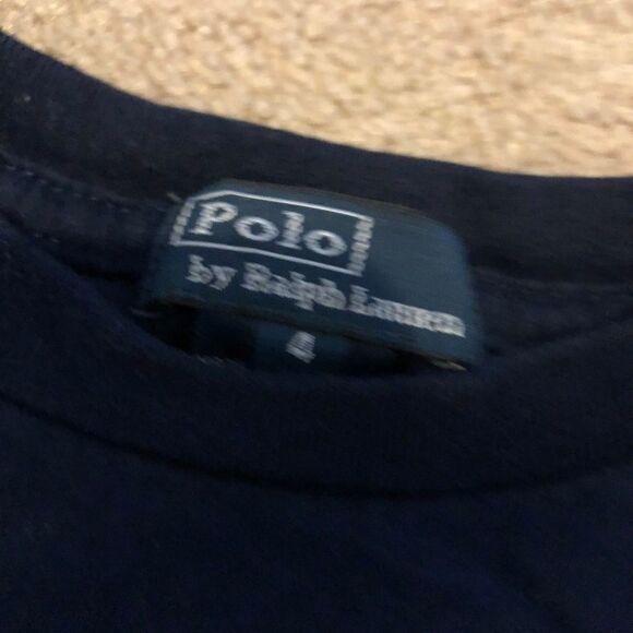 Polo Navy Blue Boys Rugby T-Shirt - Picture 4 of 5